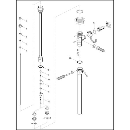 FLUX Rebuild Kit for F425ExS 39" Pump 24-ZORO0282